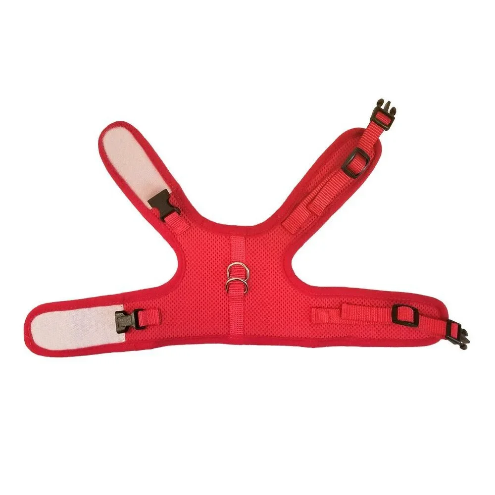 Cat Harness Vest w/ Leash Double Strap Red Medium Large Extra Large Sizes Avail